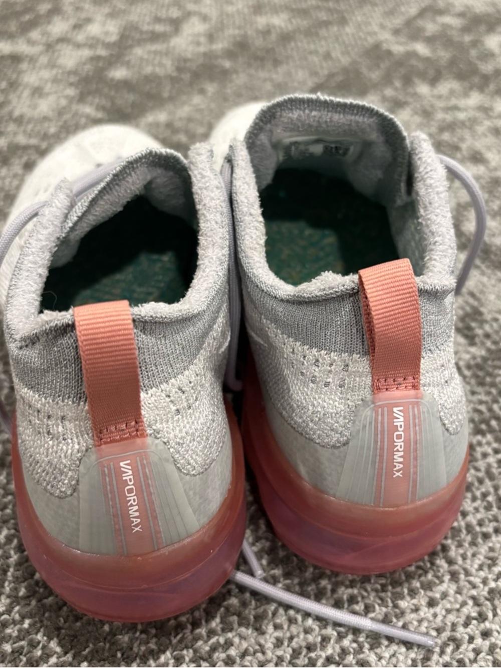 Nike Air VaporMax 2023 Flyknit Photon Dust Red Stardust Athletic Shoes Womens 8 - Picture 4 of 6
